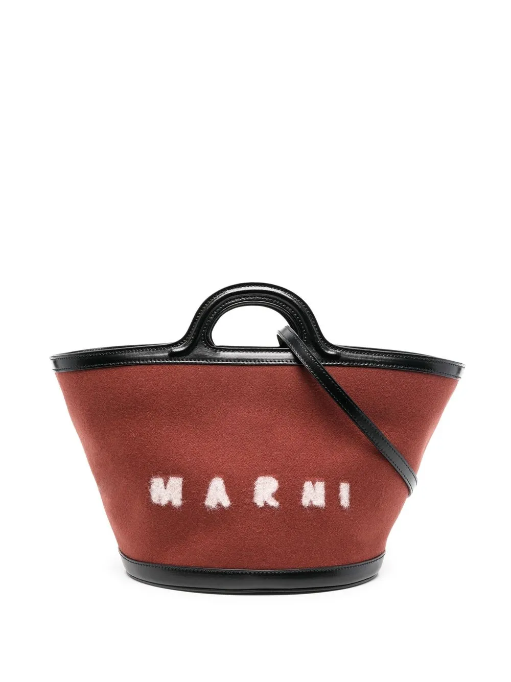 

Marni tote Tropicalia pequeño - Marrón