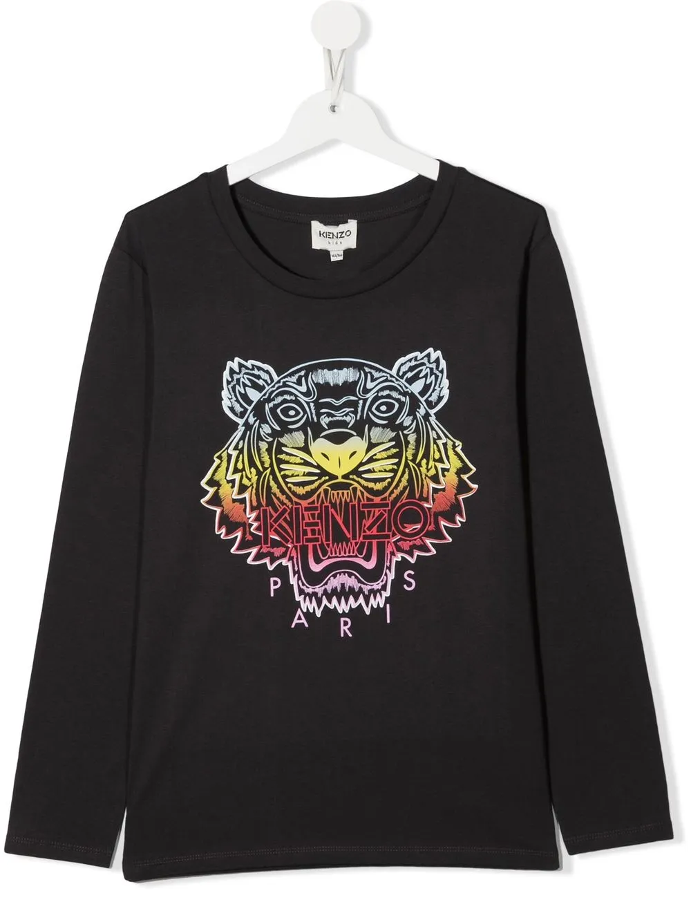 

Kenzo Kids playera con estampado tigre - Gris