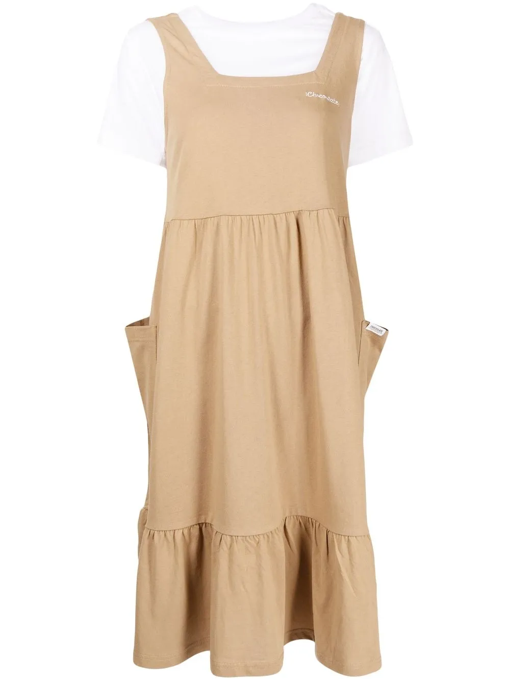 

CHOCOOLATE vestido camisero a capas - Marrón