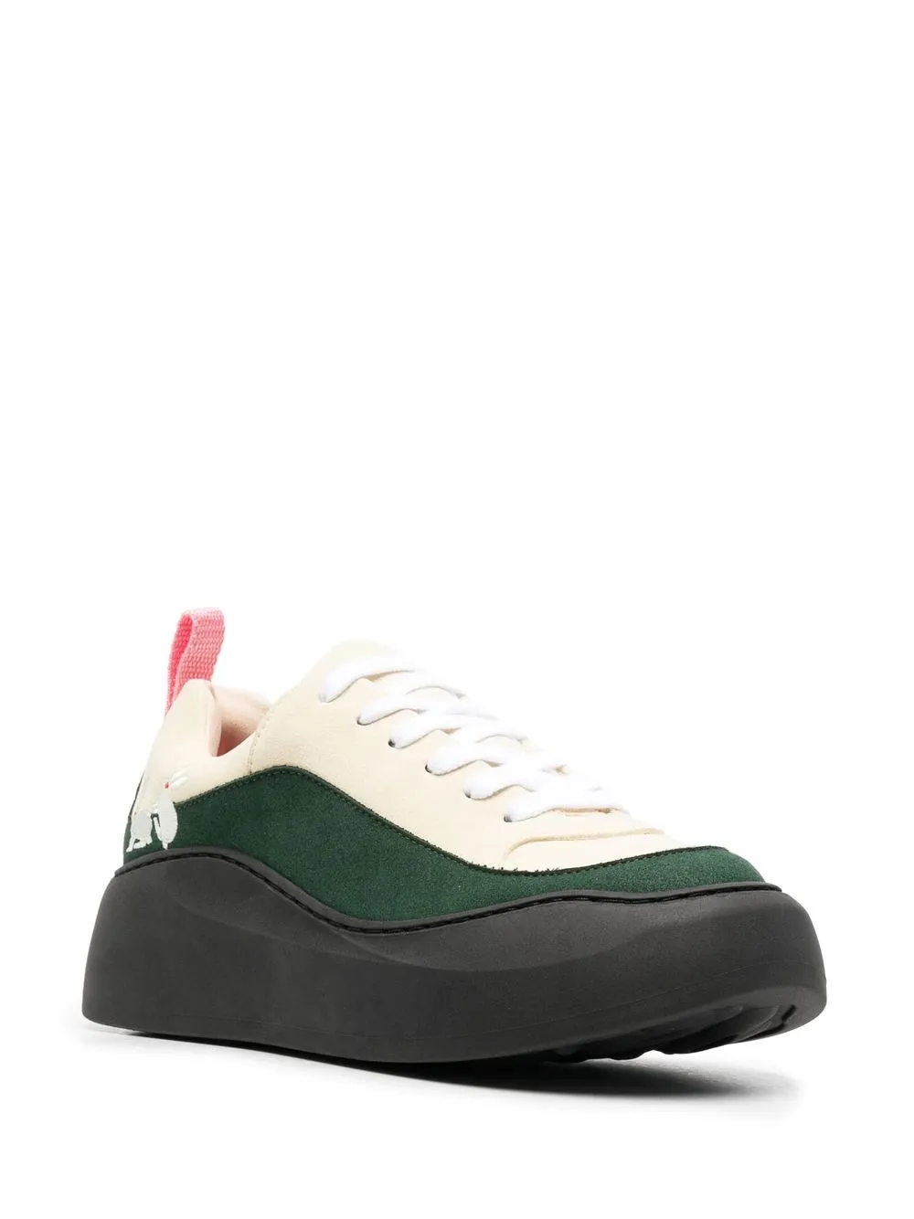 CARNE BOLLENTE Sneakers met geborduurd logo - Groen