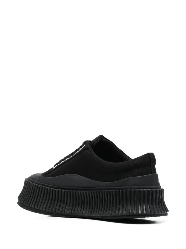 Jil Sander low-top lace-up Sneakers | Black | FARFETCH