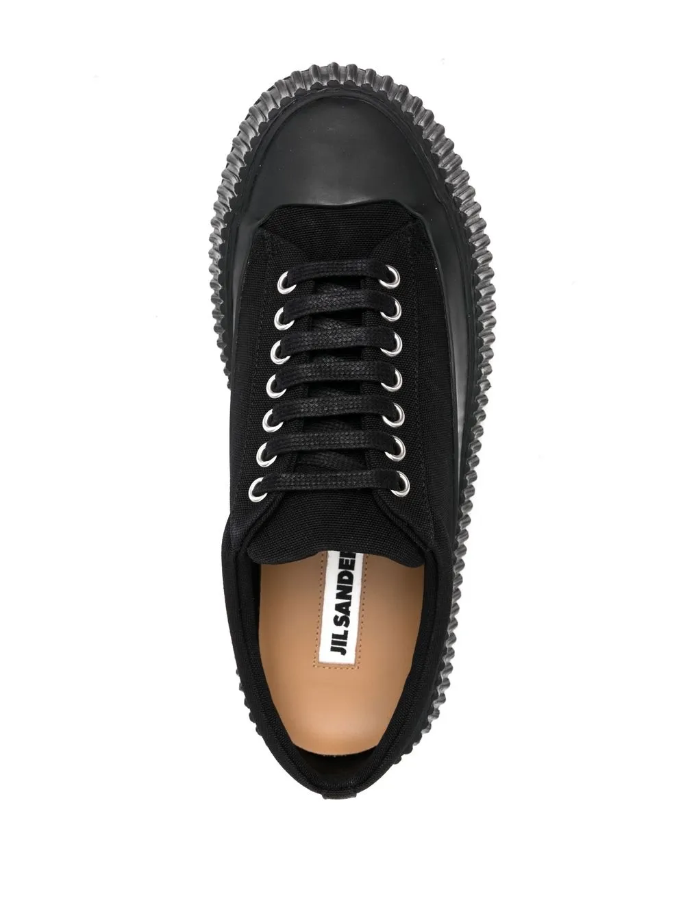 ファッション 通販 Jil Sander FARFETCH | Black | Sneakers lace-up low-top 靴