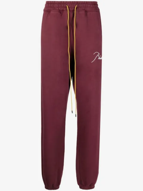 RHUDE logo-embroidered track pants