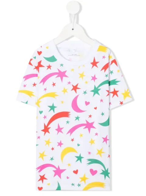 Stella McCartney Kids shooting-star cotton T-shirt 