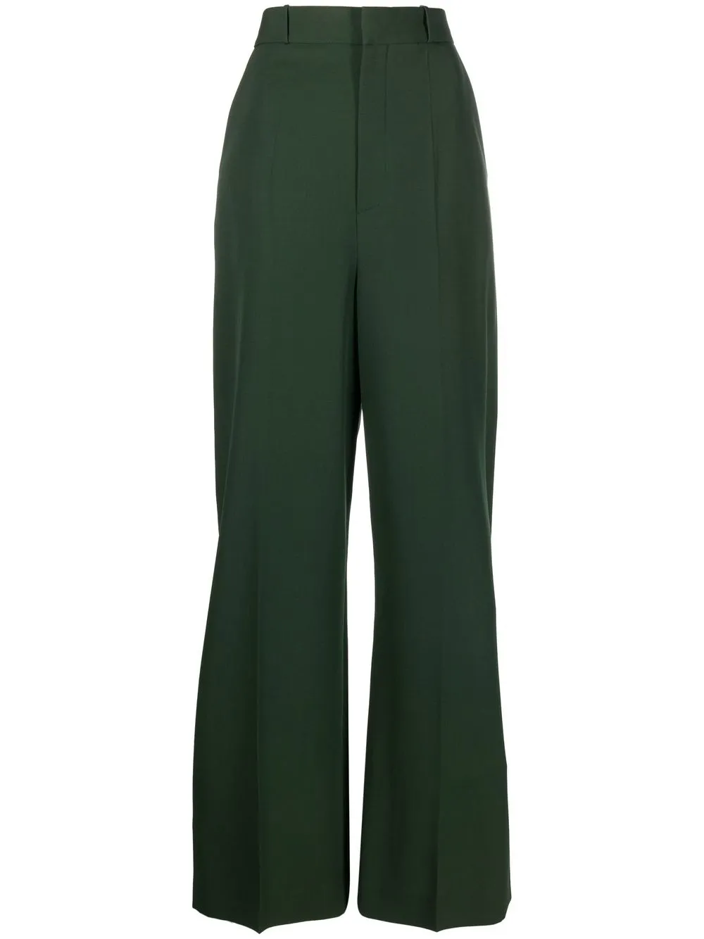 

DEL CORE pantalones anchos con pinzas - Verde