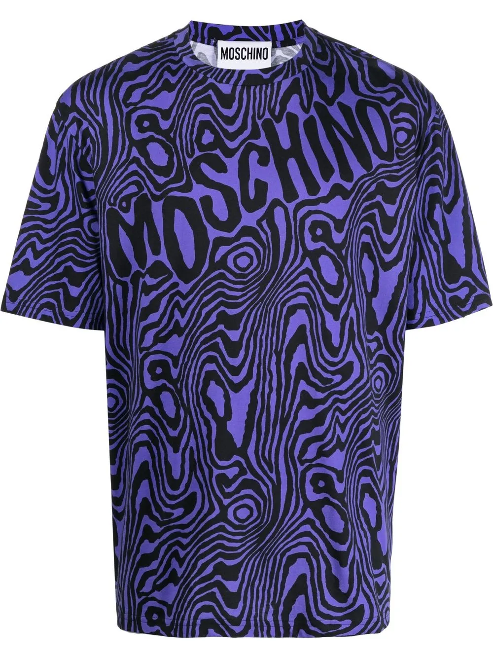 

Moschino logo crew-neck T-shirt - Purple