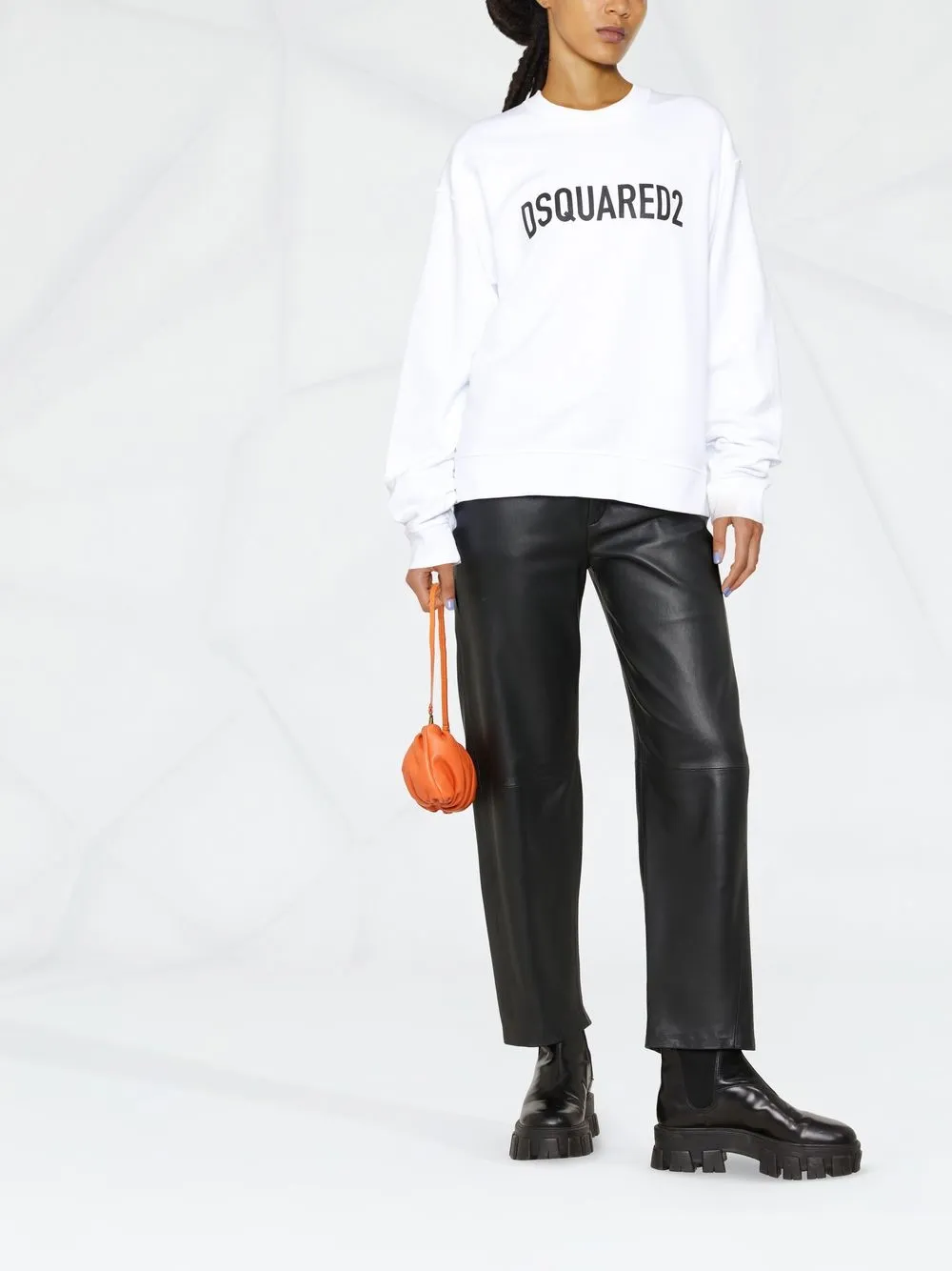 DSQUARED2 logo-print cotton sweatshirt | Sweaters | Image 2