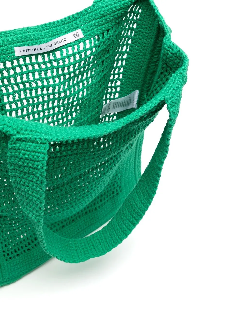 Faithfull the Brand Gehaakte shopper Groen