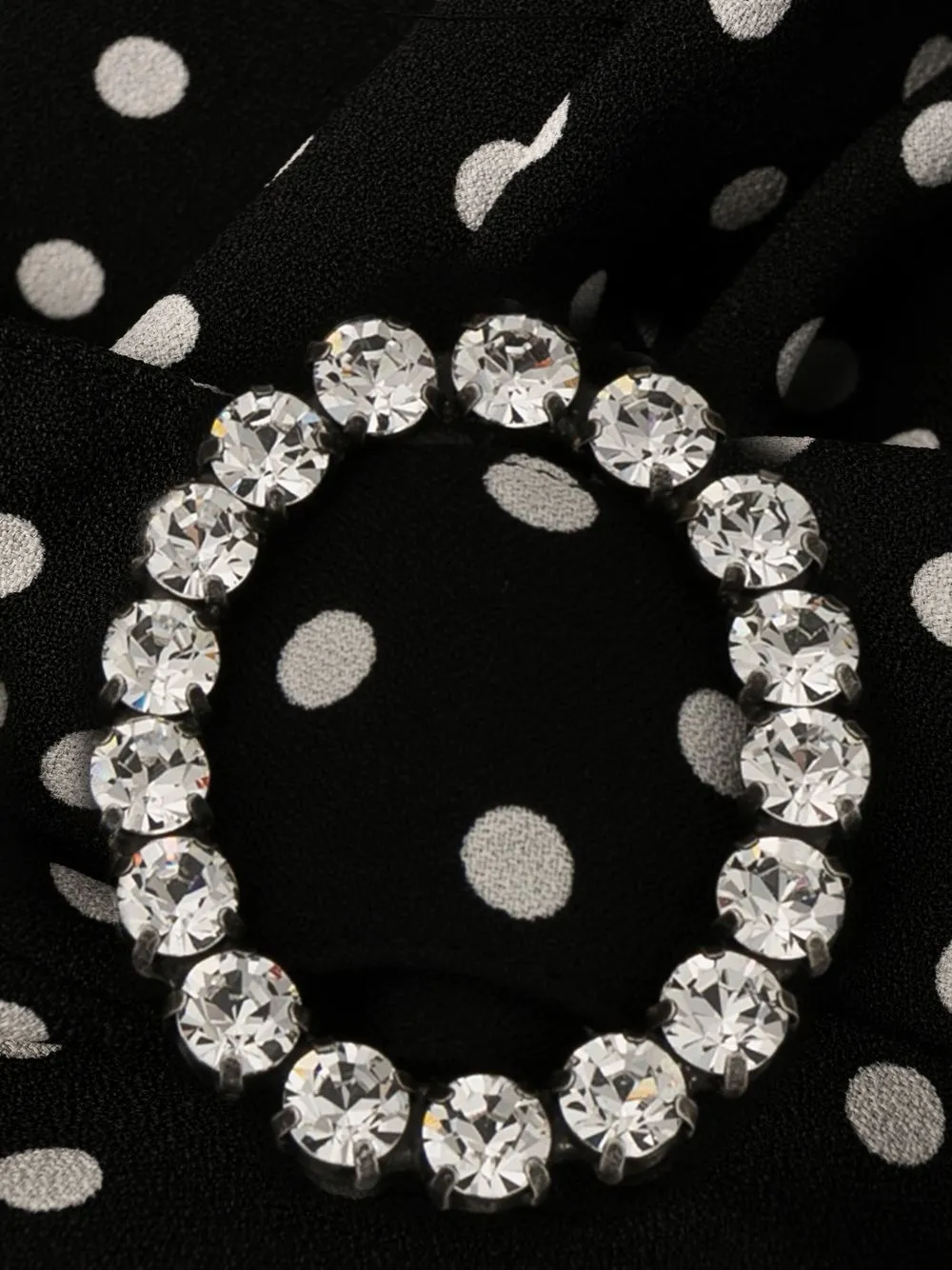 Saint Laurent サンローラン ポルカドット ミニドレス Saint Laurent サンローラン ポルカドット ミニドレス