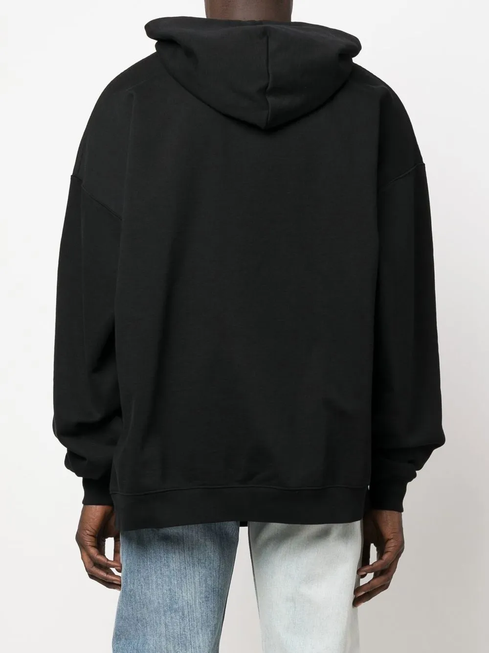 Shop Vetements Long Sleeve Hoodie In Black