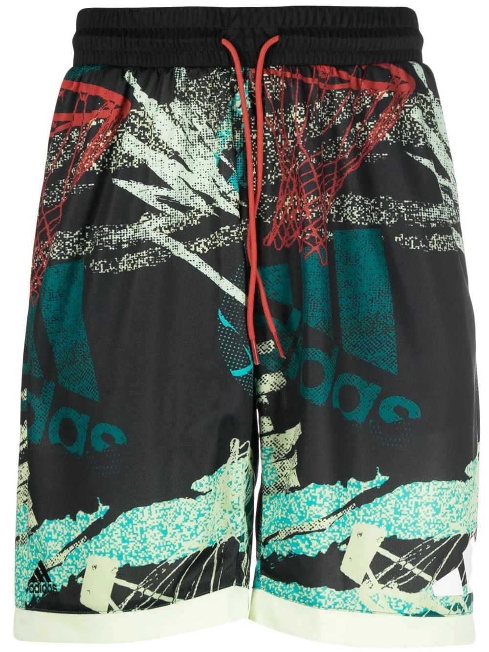 

adidas bermudas con estampado gráfico - Verde