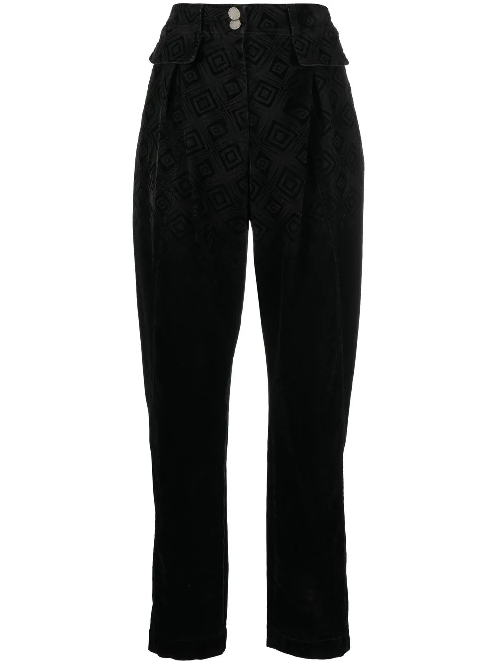 

Alberta Ferretti pantalones con estampado geométrico - Negro