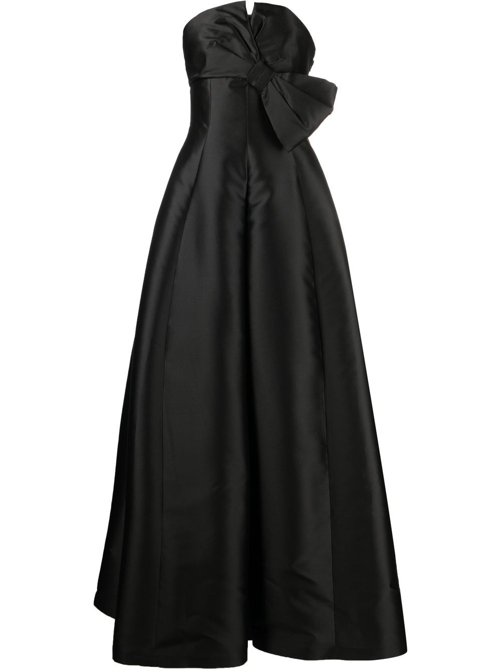 Alberta Ferretti bow-embellished evening gown