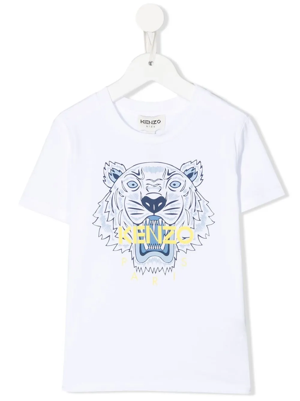 

Kenzo Kids playera maga corta con estampado Tigre - Blanco