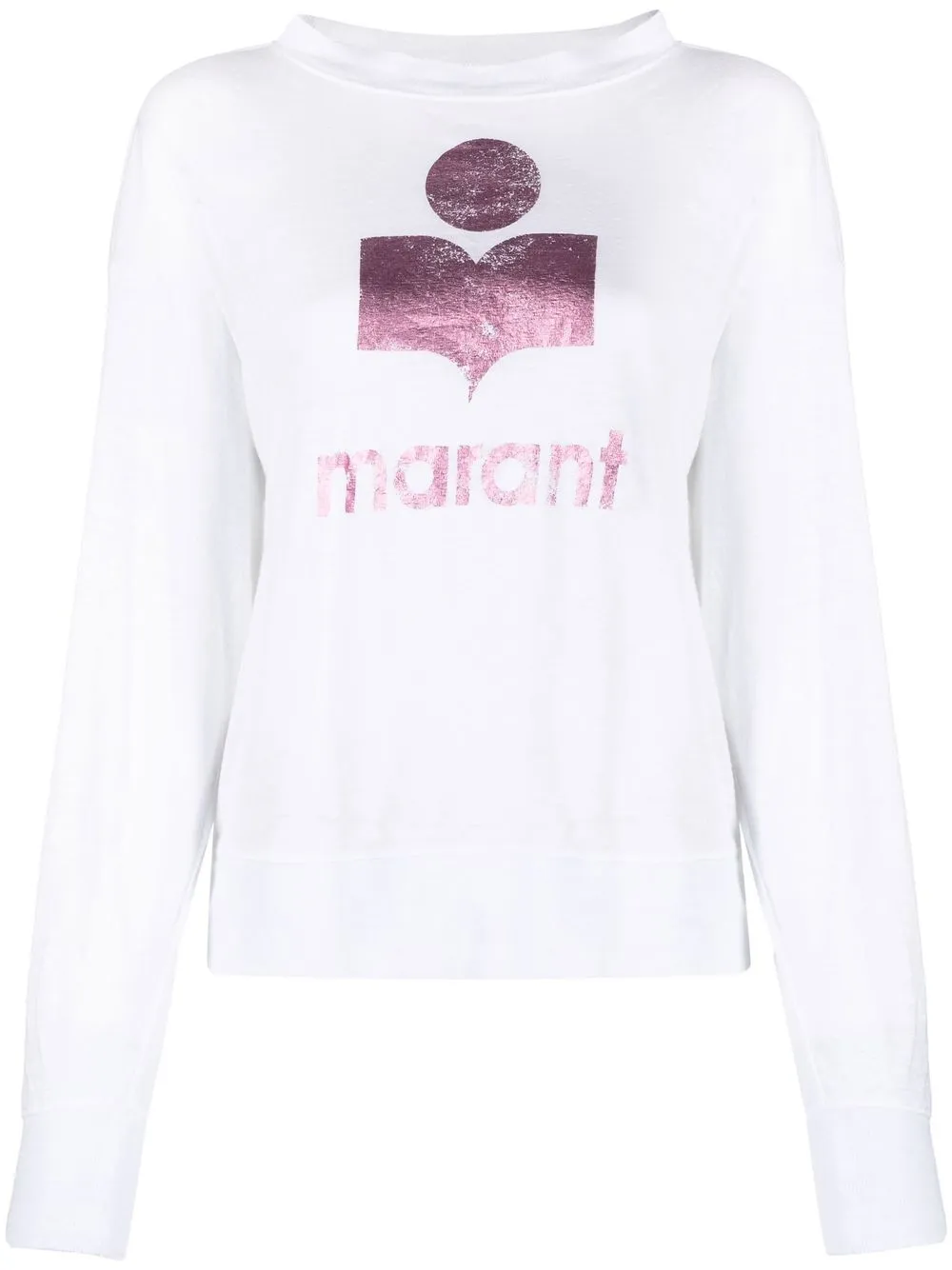 

Isabel Marant Étoile sudadera con logo estampado - Blanco