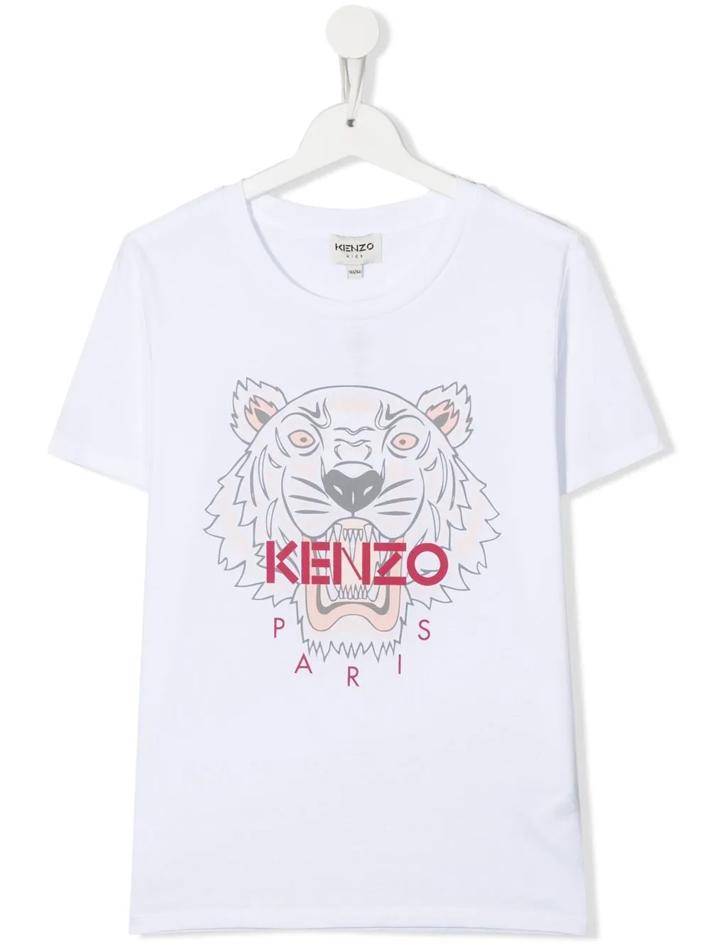 

Kenzo Kids playera manga corta con estampado Tigre - Blanco