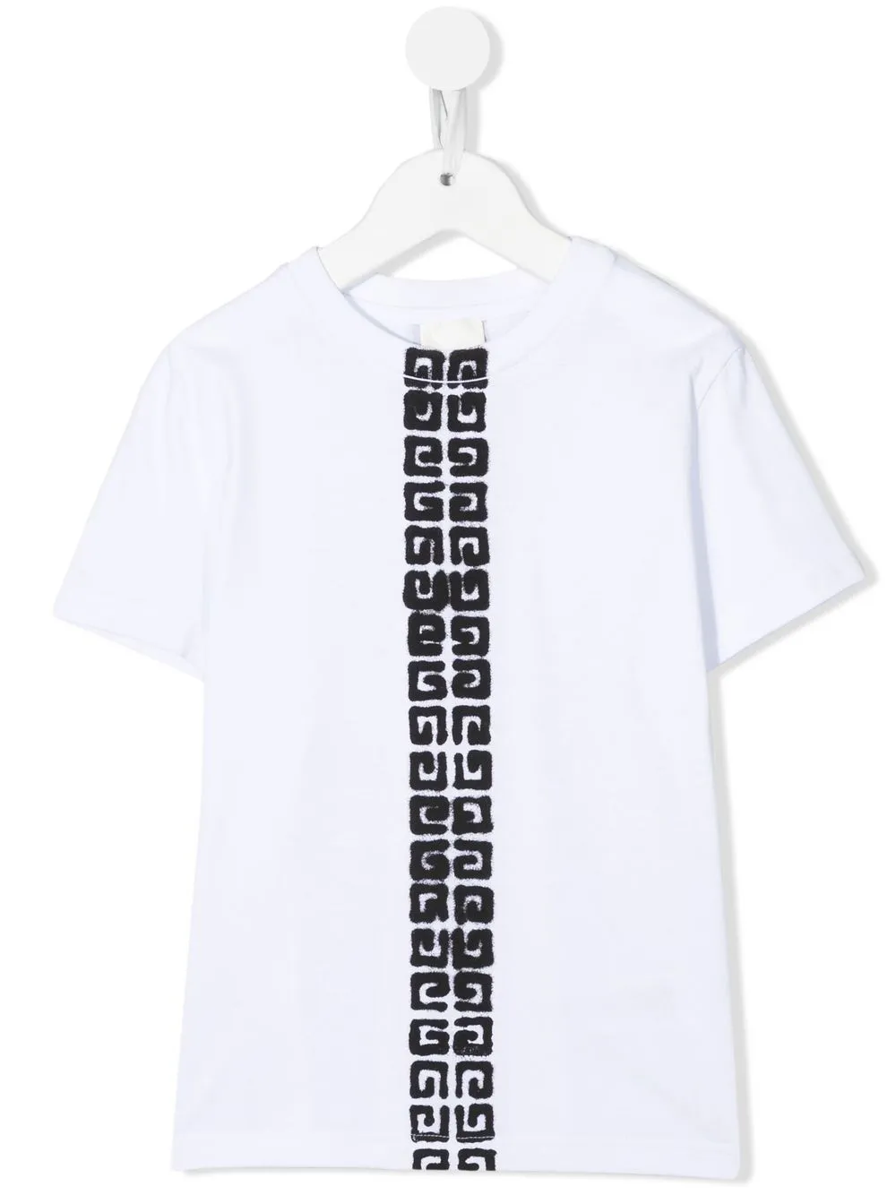 

Givenchy Kids playera con ribete del logo - Blanco