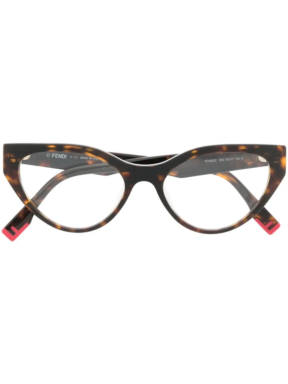 

Fendi Eyewear tortoiseshell cat-eye frame glasses - Brown