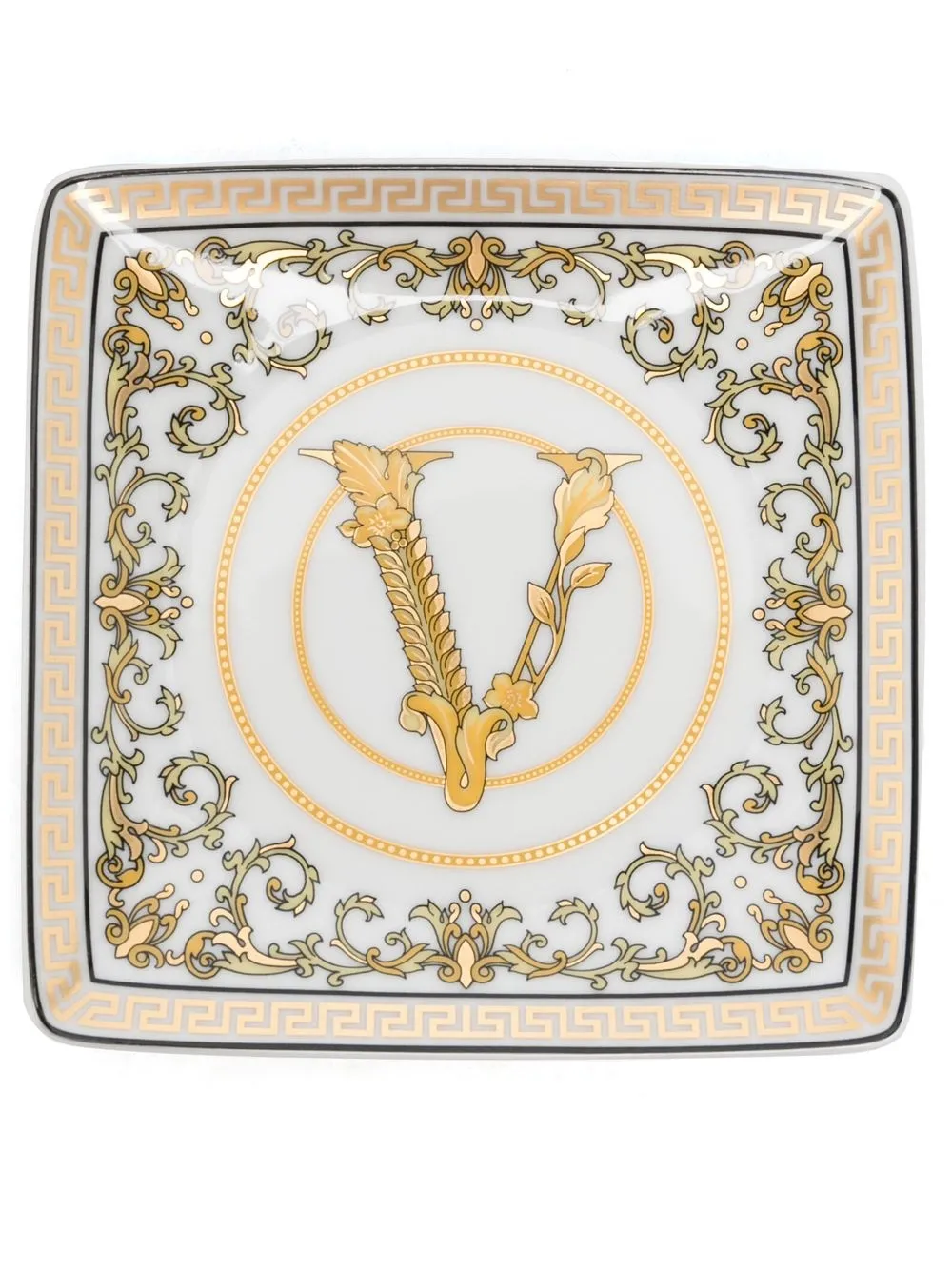 

Versace logo engraved tray - White