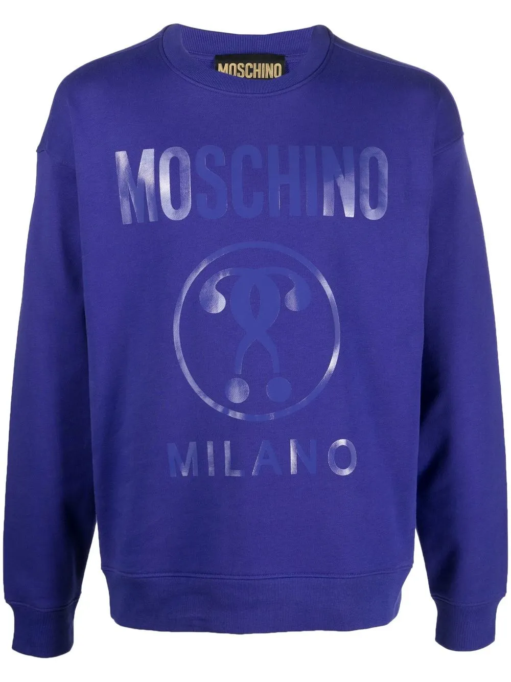 

Moschino sudadera con logo estampado - Morado