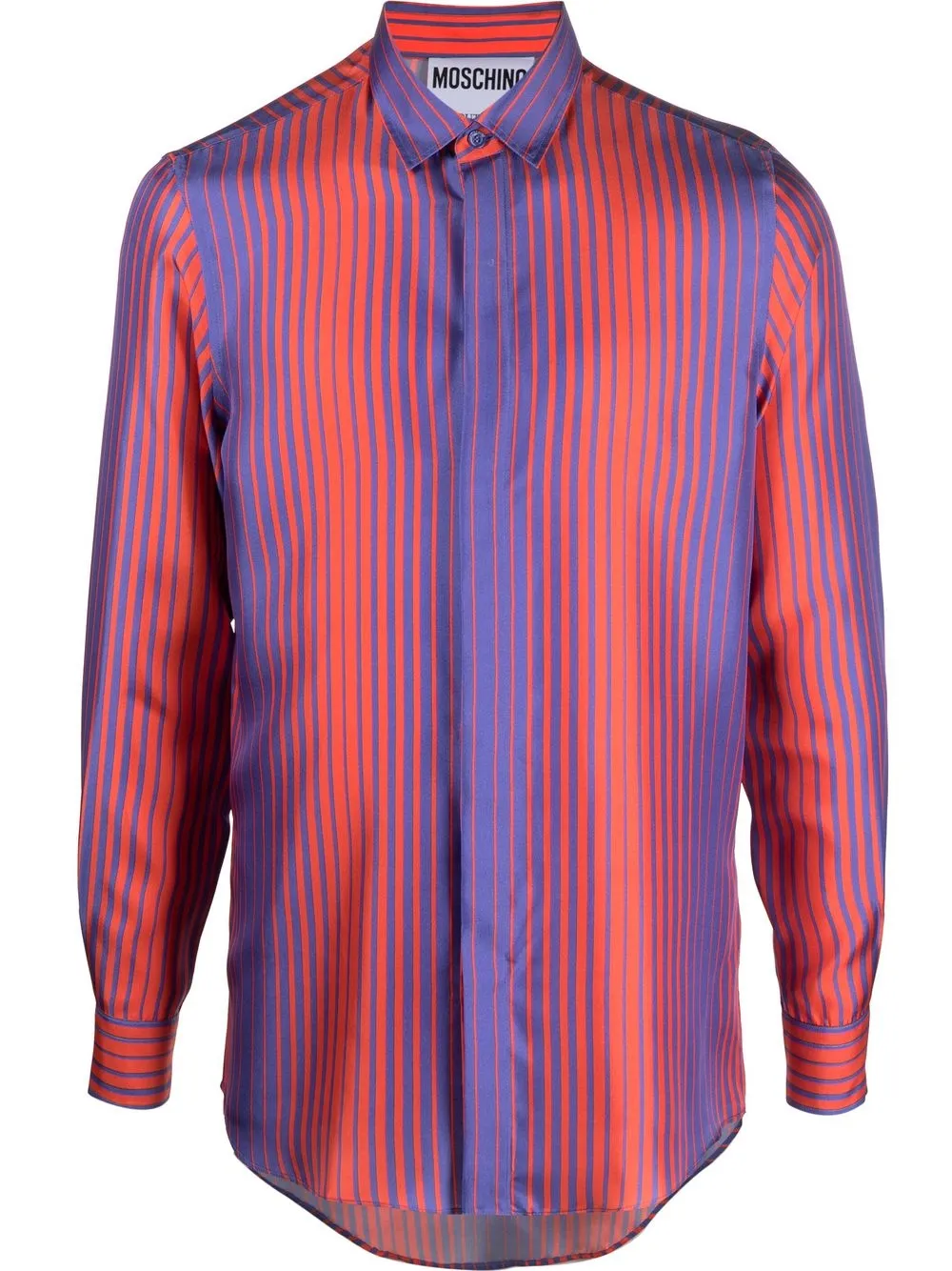 

Moschino striped silk shirt - Blue