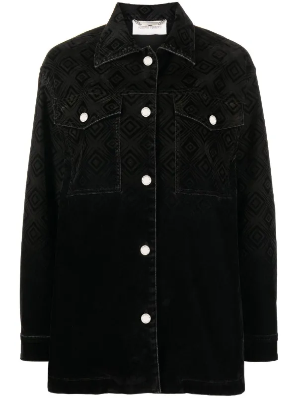alberta ferretti denim jacket