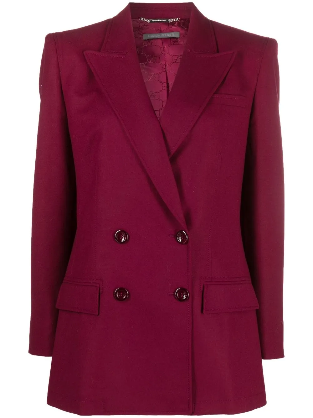 

Alberta Ferretti double-breasted tailored blazer - Purple