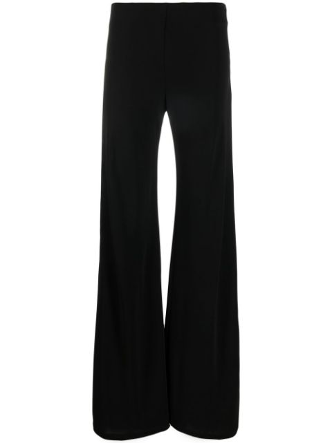 flared wide-leg trousers