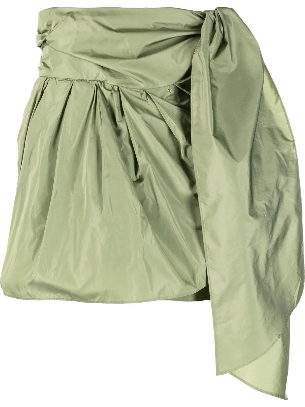 

Alberta Ferretti shorts con lazo lateral - Verde