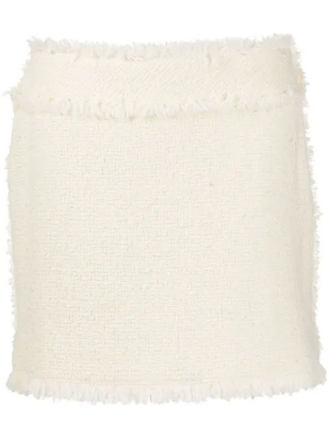 Alberta Ferretti falda corta de tweed