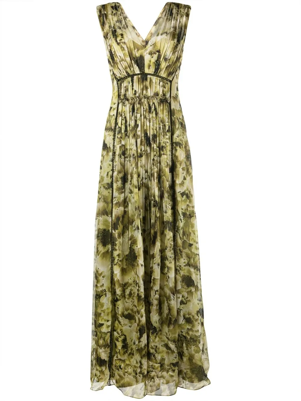 

Alberta Ferretti all-over graphic-print gown - Green