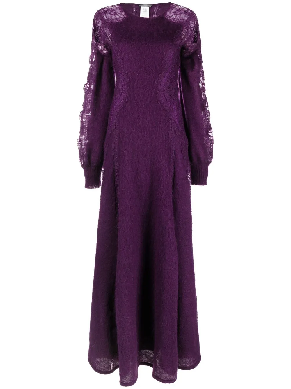 

Alberta Ferretti vestido tejido manga larga - Morado