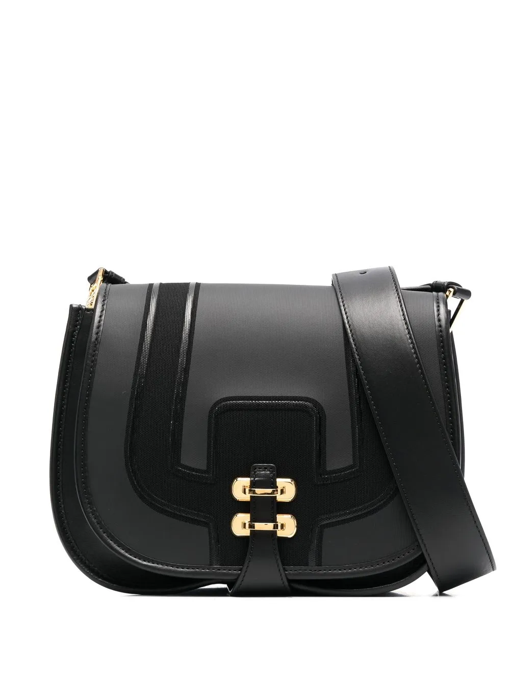 

Alberta Ferretti foldover top satchel bag - Black