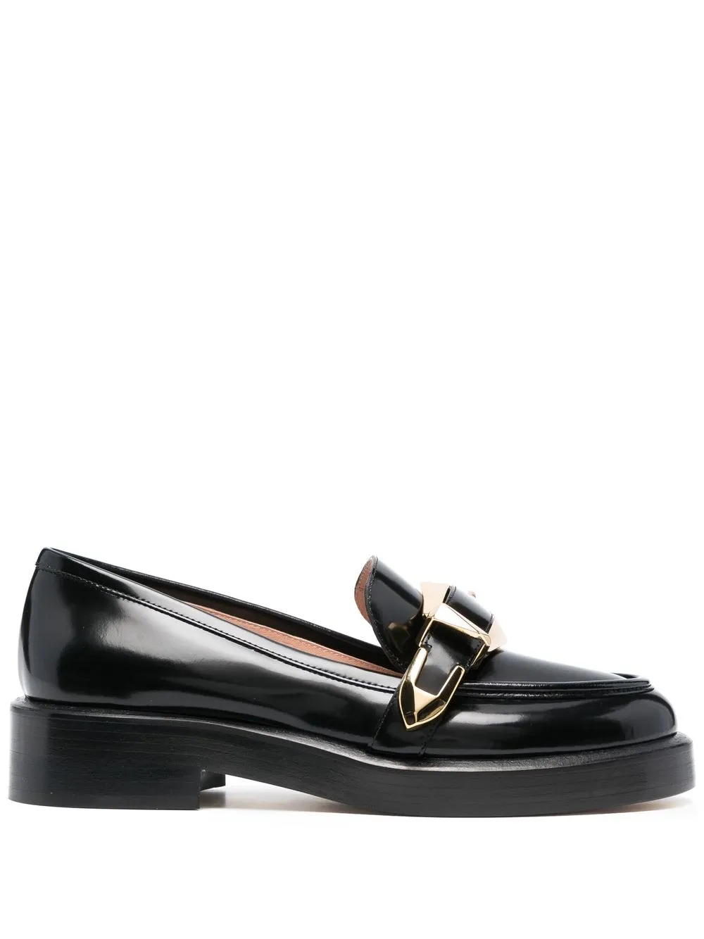

Alberta Ferretti buckle-detail loafers - Black