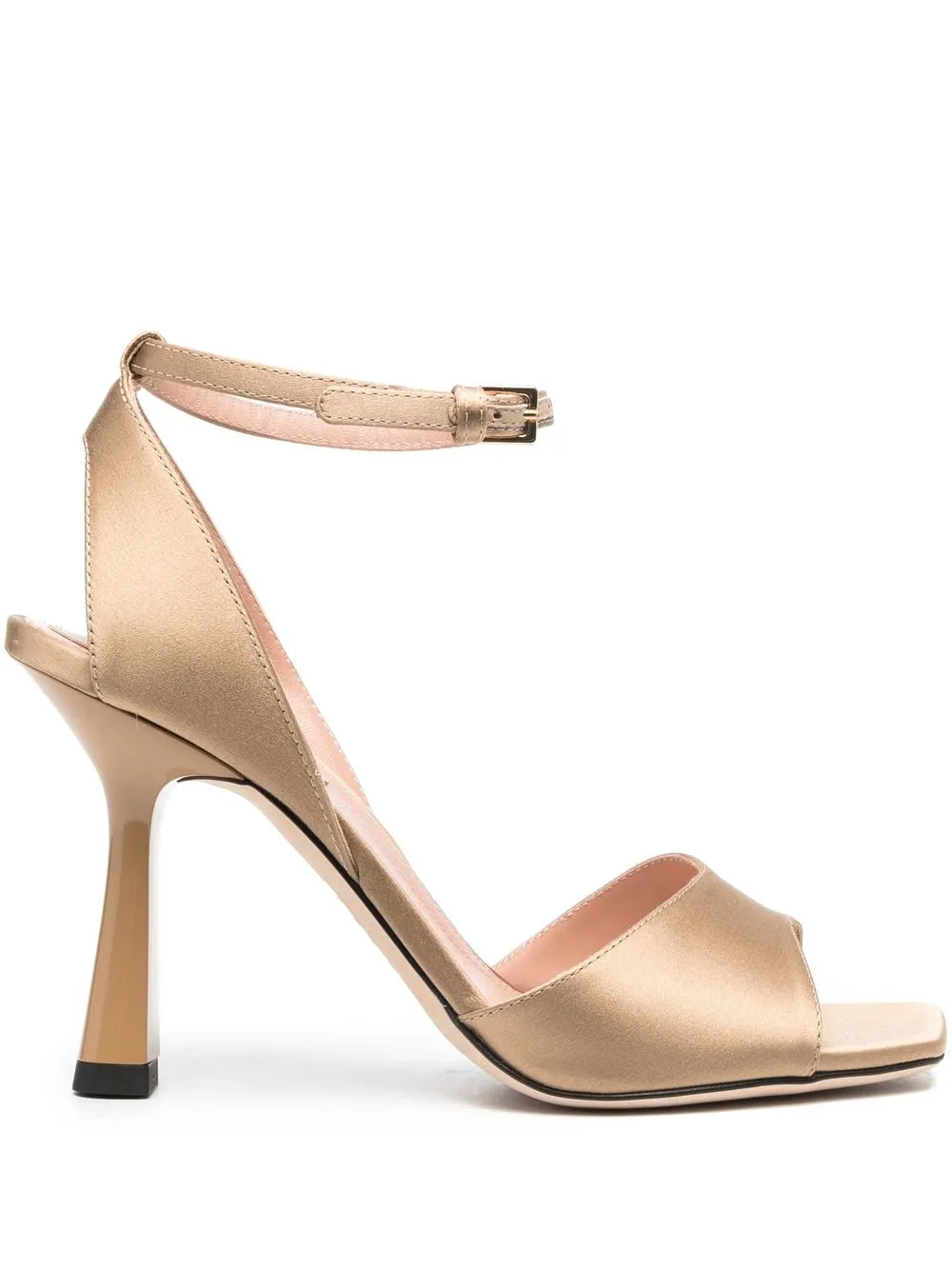 

Alberta Ferretti 105mm heeled silk sandals - Neutrals