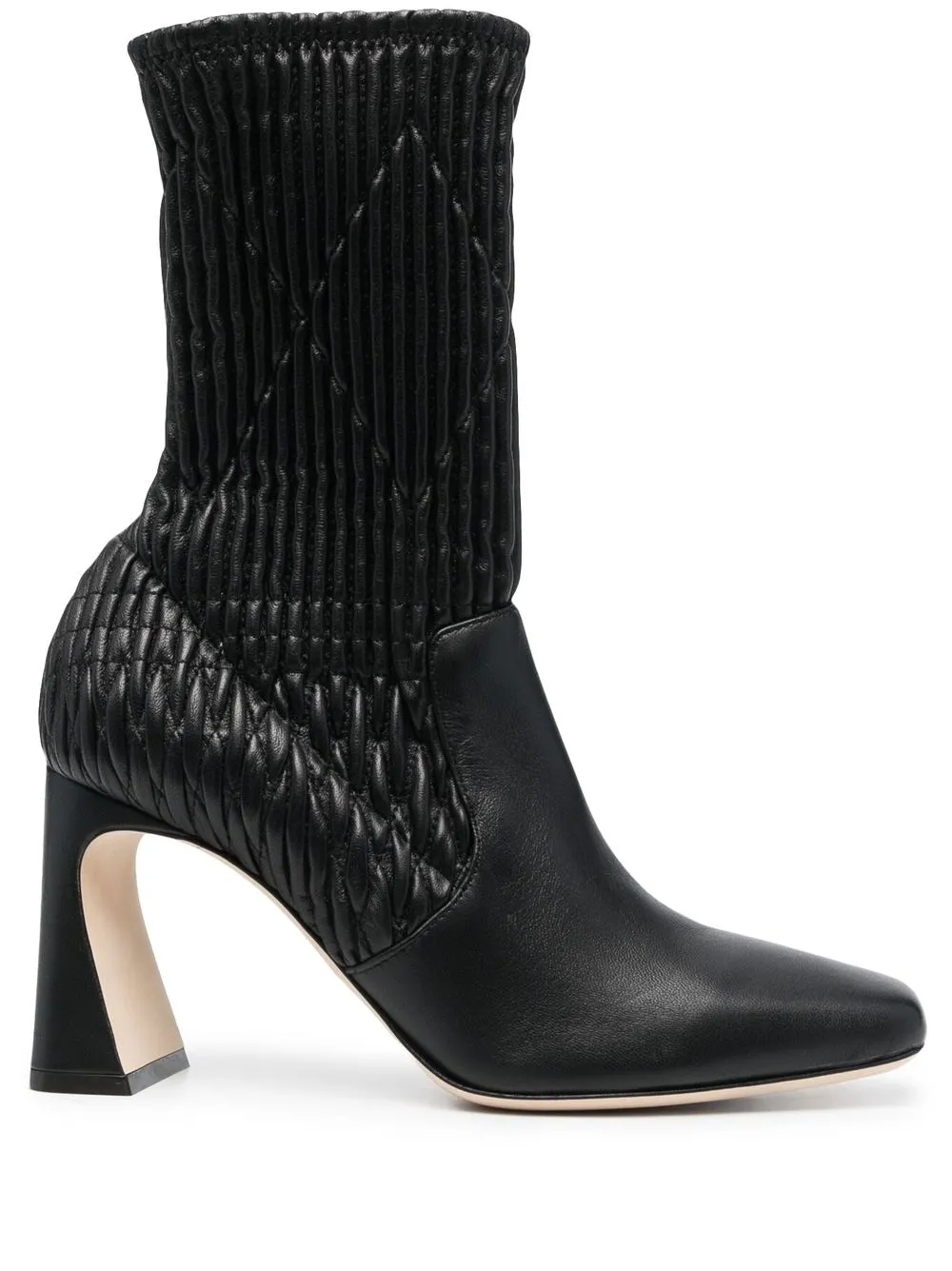 

Alberta Ferretti botas con tacón esculpido - Negro