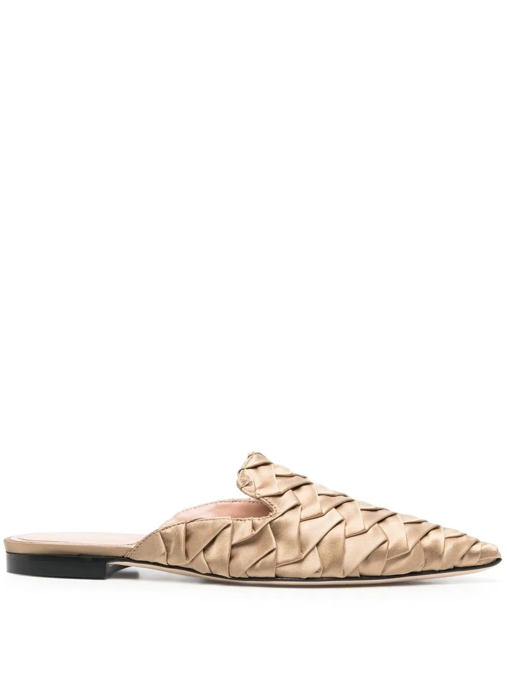 

Alberta Ferretti geometric-pattern pointed toe mule - Neutrals