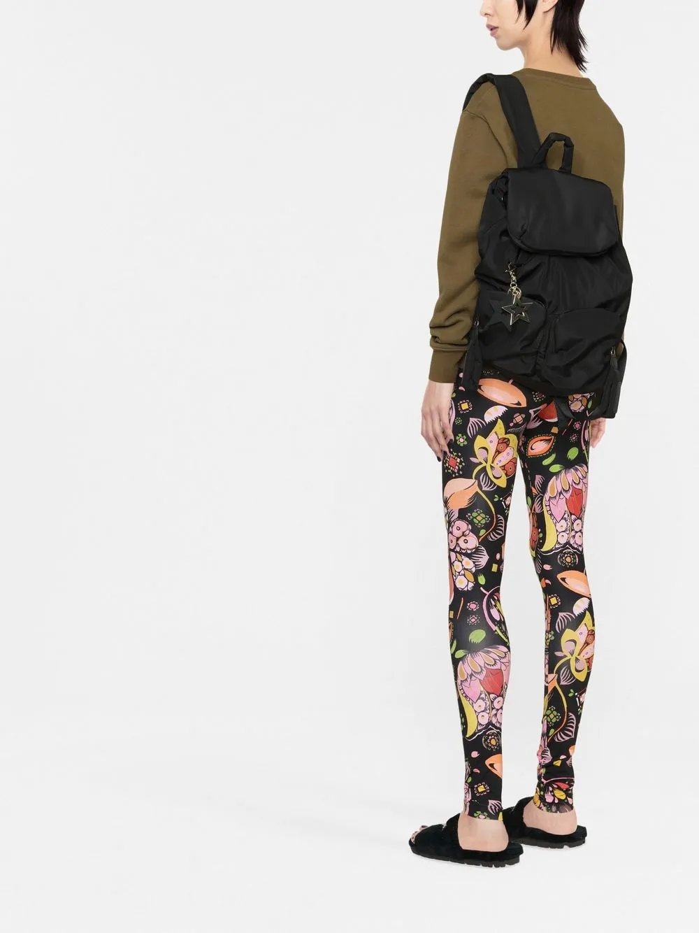 LA DOUBLEJ FLORAL-PRINT LEGGINGS