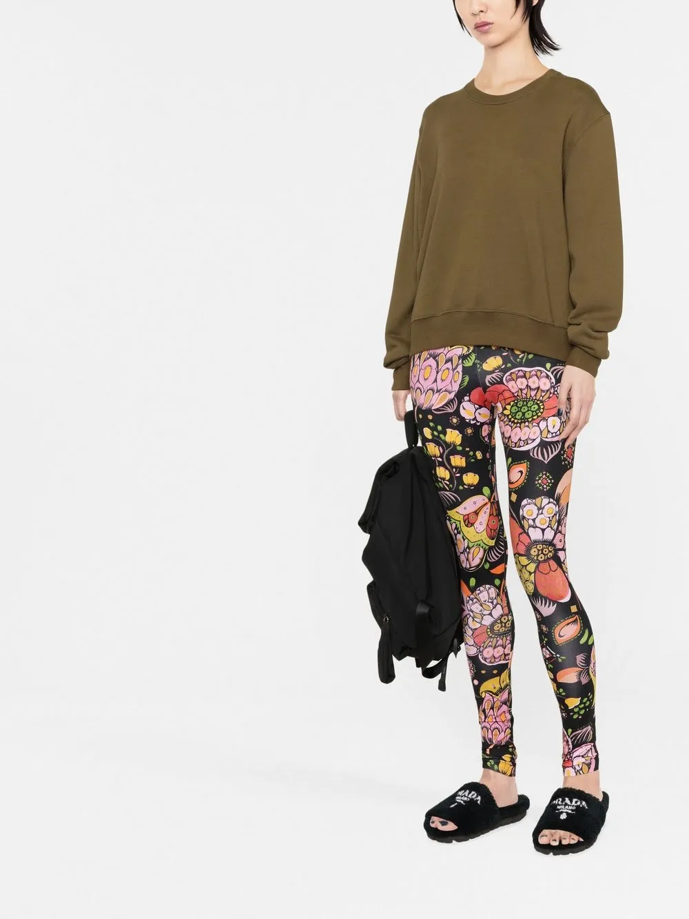 LA DOUBLEJ FLORAL-PRINT LEGGINGS