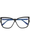 TOM FORD Eyewear cat-eye frame glasses - Black