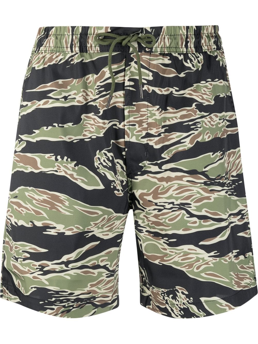 Maharishi Camouflage-print Swim Shorts In Green