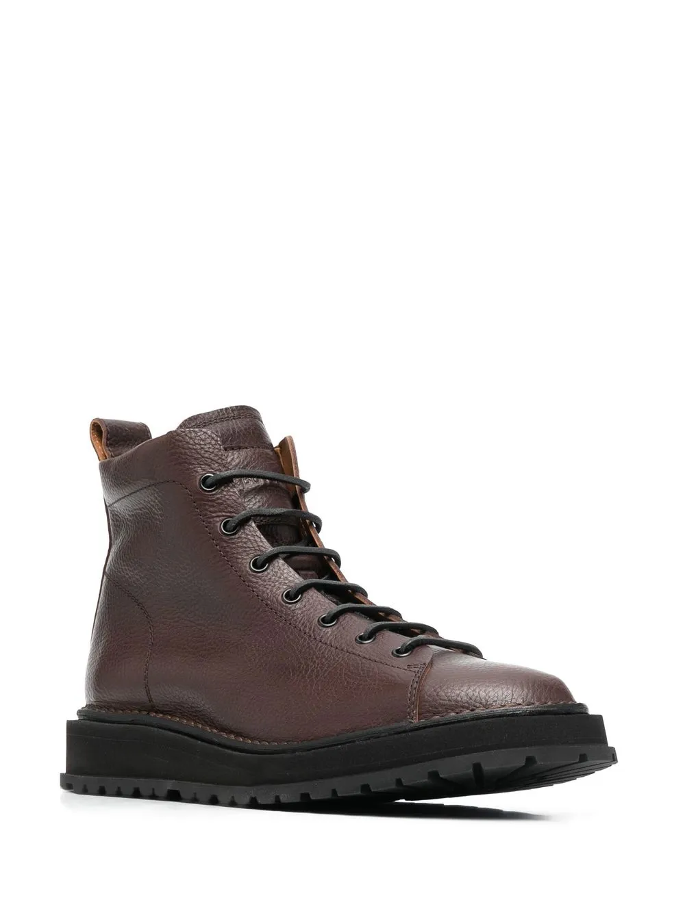 Shop Buttero Lace-up Ankle Boots In Brown