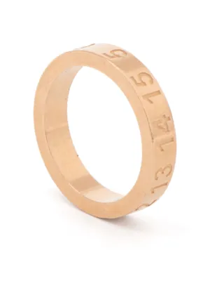 MM6 Maison Margiela numbers-motif Ring | Silver | FARFETCH