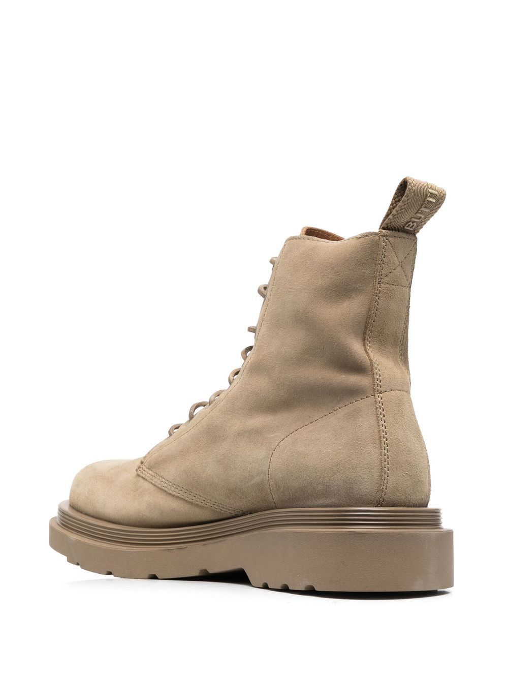 Buttero Lace Up Suede Boots Grey Farfetch