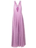 Olympiah plunging V-neck gown - Purple