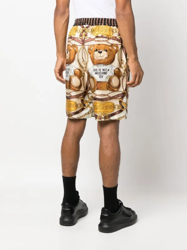 ◆MOSCHINO◆モスキーノ teddy bear sports shorts Shorts Teddy Bear con stampa per bambina Moschino Kids nero