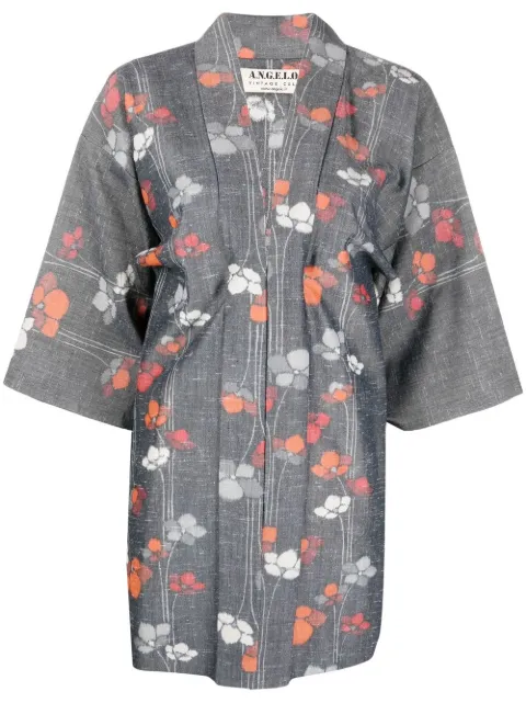 A.N.G.E.L.O. Vintage Cult veste d'inspiration kimono à fleurs (années 1990)