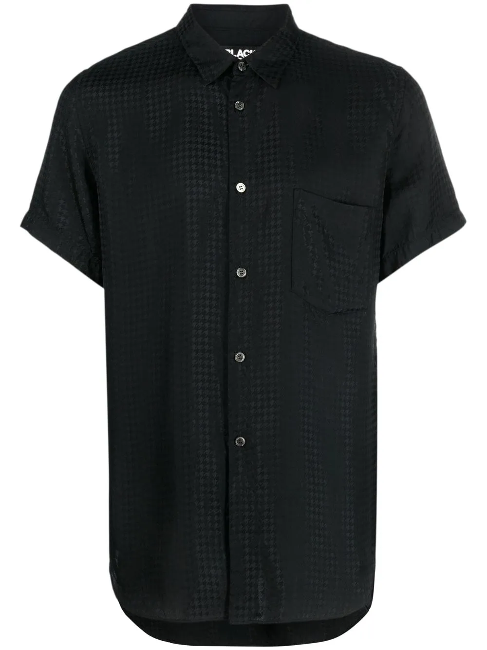 

Black Comme Des Garçons camisa con motivo pied de poule - Negro