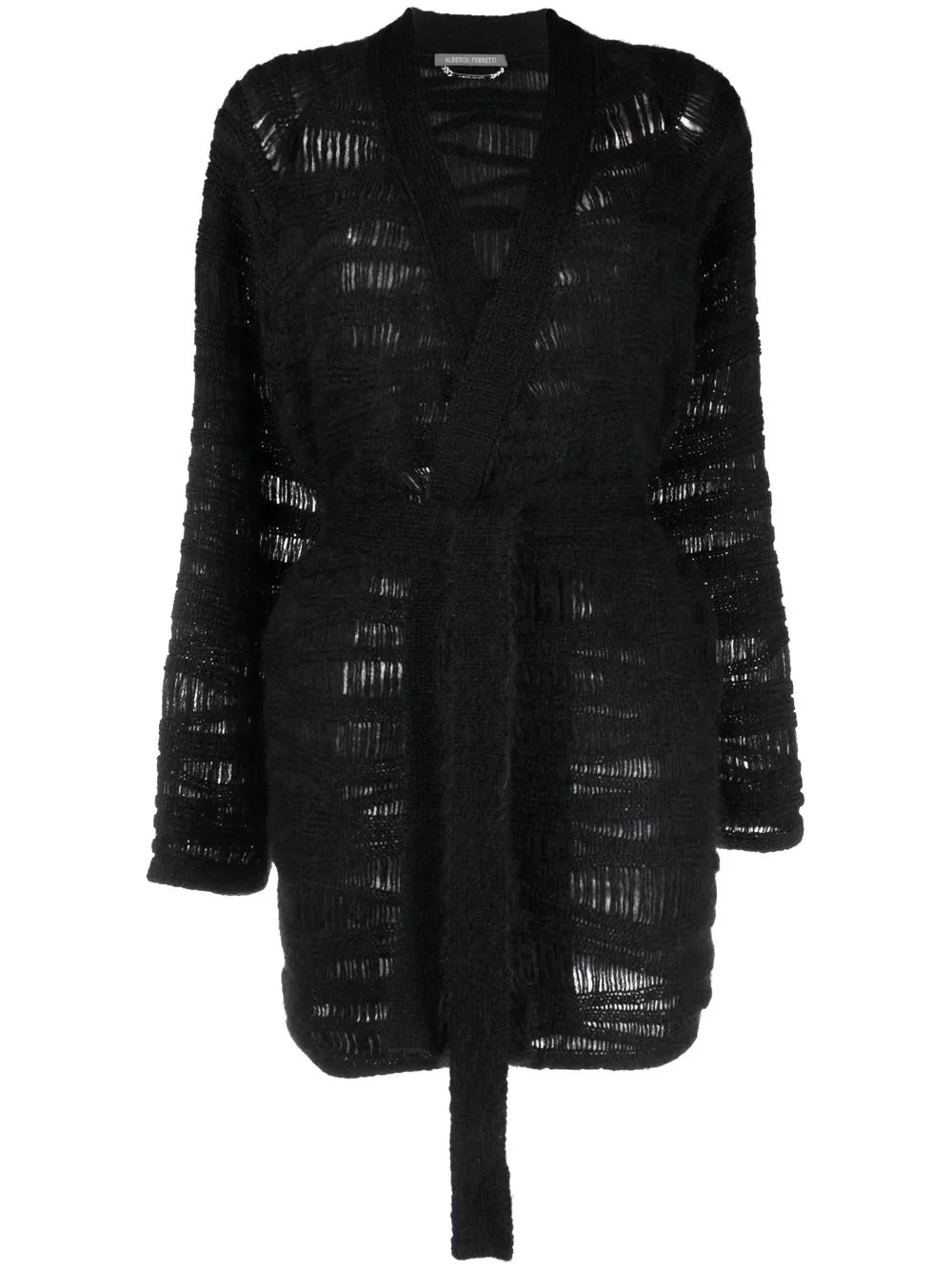 

Alberta Ferretti V-neck knitted cardigan - Black