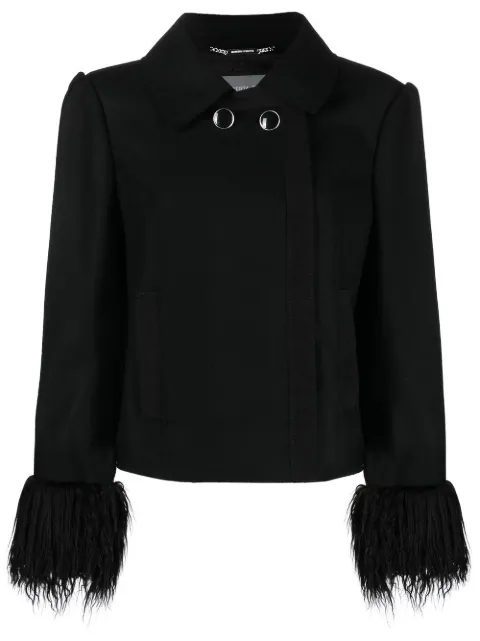 Alberta Ferretti fringe-cuffs shirt jacket